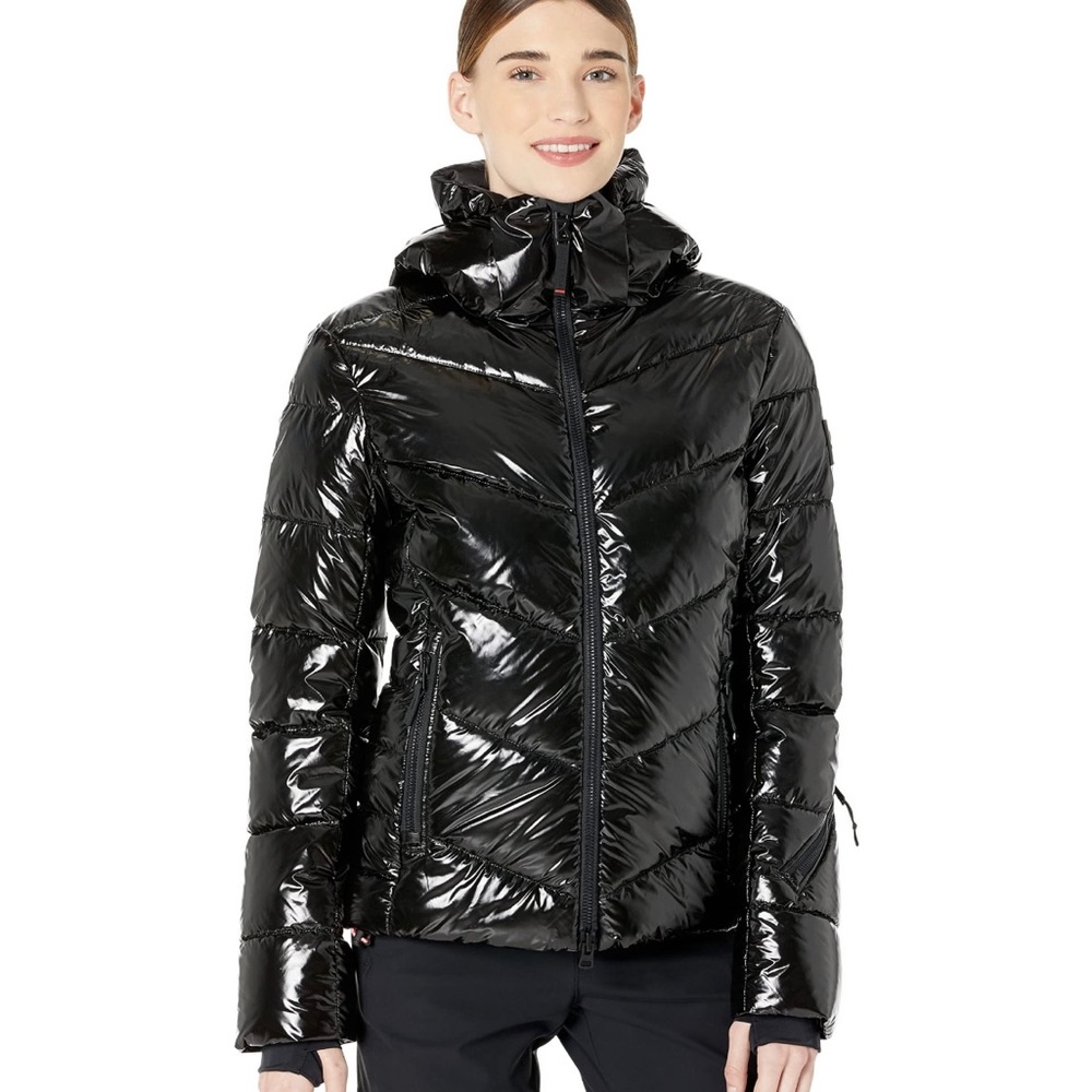 NWT Bogner Fire + Ice Saelly2 ski jacket. Size 6 in shiny black.
